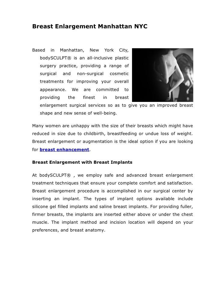 breast manhattan surgery Breast manhattan surgery